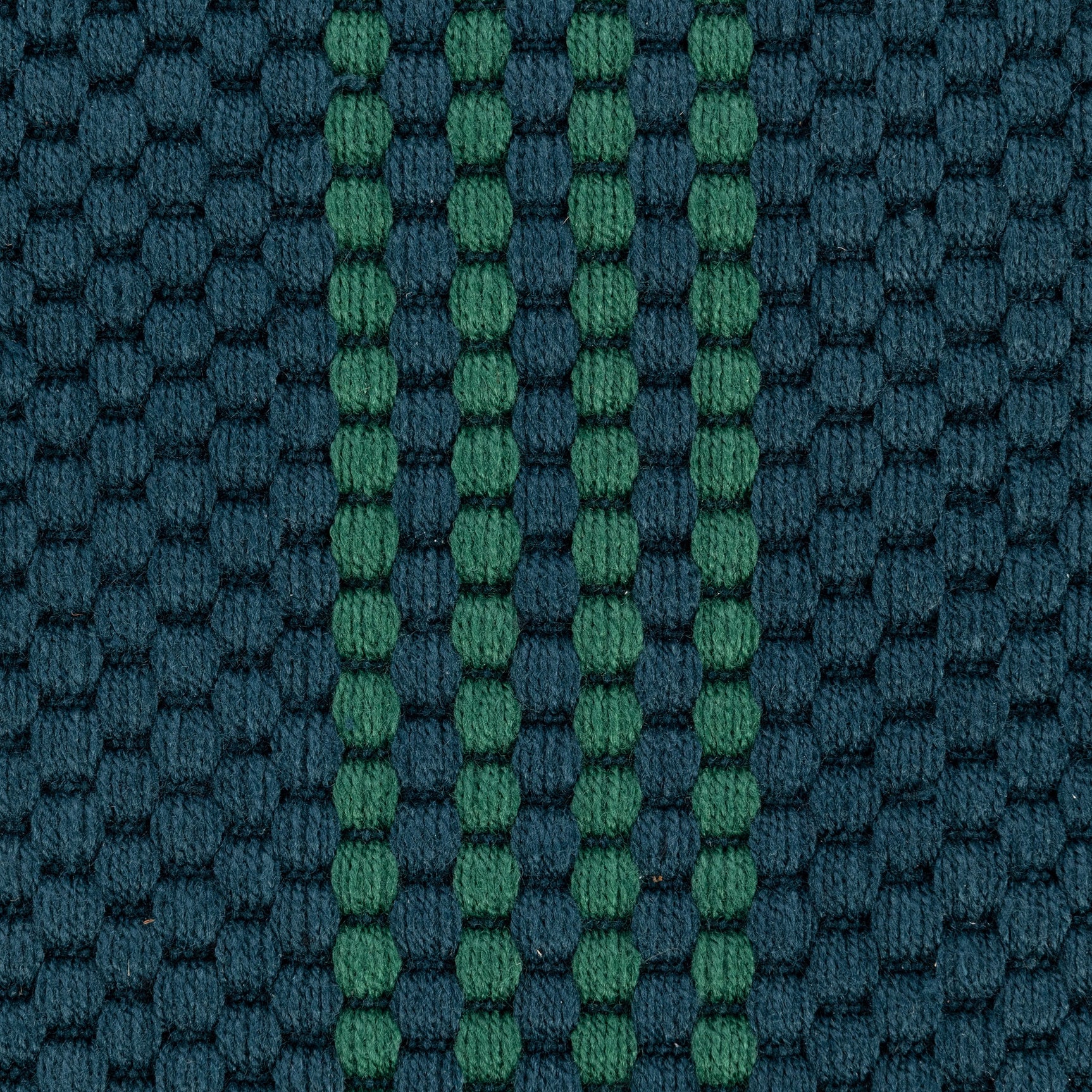 Performance Sorrento Deep Blue/Green Stripe Rug - Ornate Home