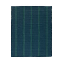 Performance Sorrento Deep Blue/Green Stripe Rug - Ornate Home