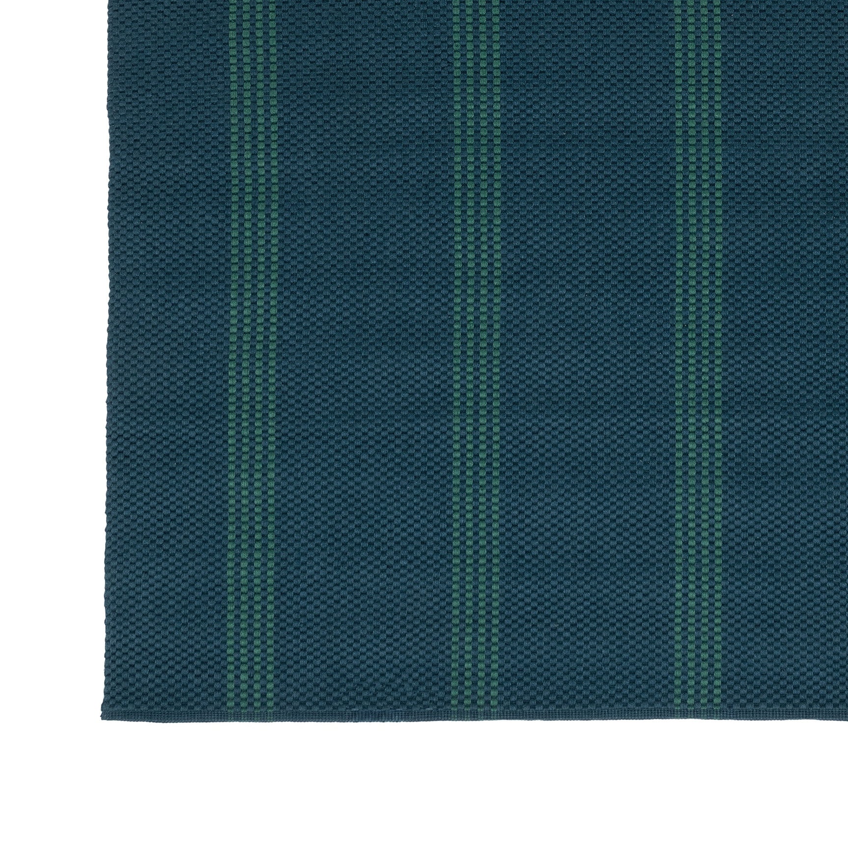 Performance Sorrento Deep Blue/Green Stripe Rug - Ornate Home