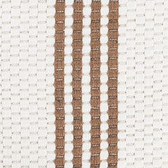 Performance Sorrento Ivory/Coconut Brown Stripe Rug - Ornate Home