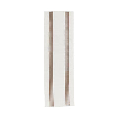 Performance Sorrento Ivory/Coconut Brown Stripe Rug - Ornate Home