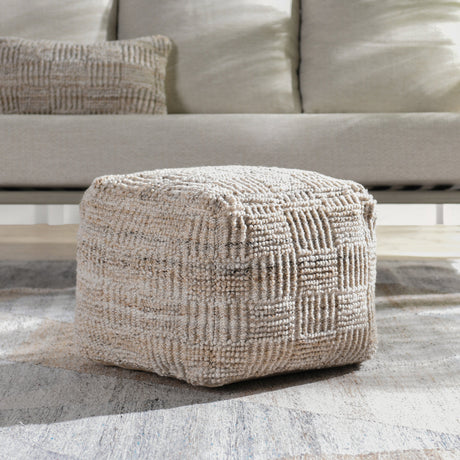 Performance Vico Caramel Multi Pouf 18"x18"x14" - Ornate Home