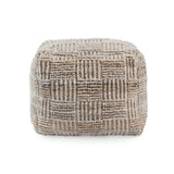 Performance Vico Caramel Multi Pouf 18"x18"x14" - Ornate Home