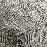 Performance Vico Gray Pouf 18"x18"x14" - Ornate Home