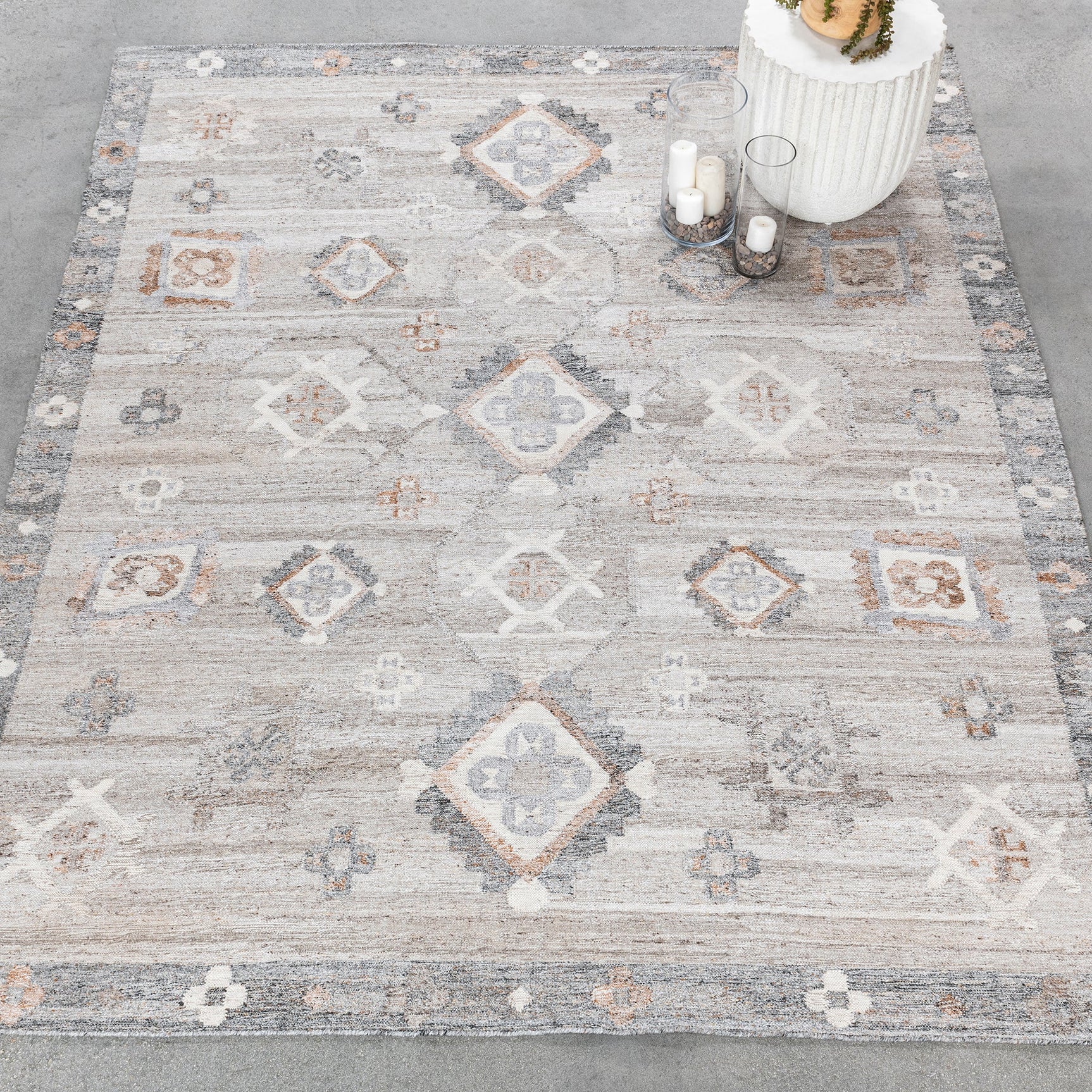 Performance YM Lukens Gray Multi Rug - Ornate Home