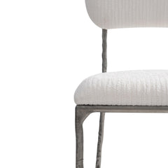 Perissa Graphite/White/Cream Outdoor Side Chair - Ornate Home