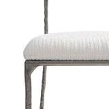 Perissa Graphite/White/Cream Outdoor Side Chair - Ornate Home