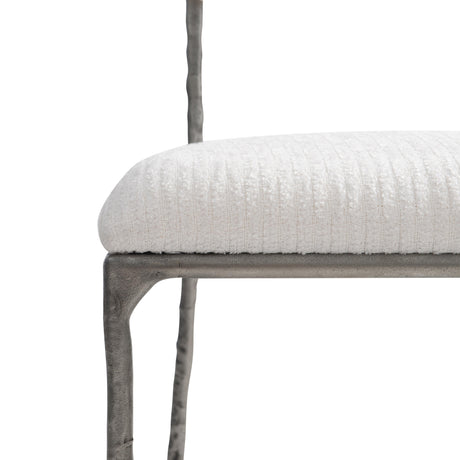 Perissa Graphite/White/Cream Outdoor Side Chair - Ornate Home