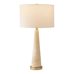 Perkins Brown Travertine Table Lamp - Ornate Home