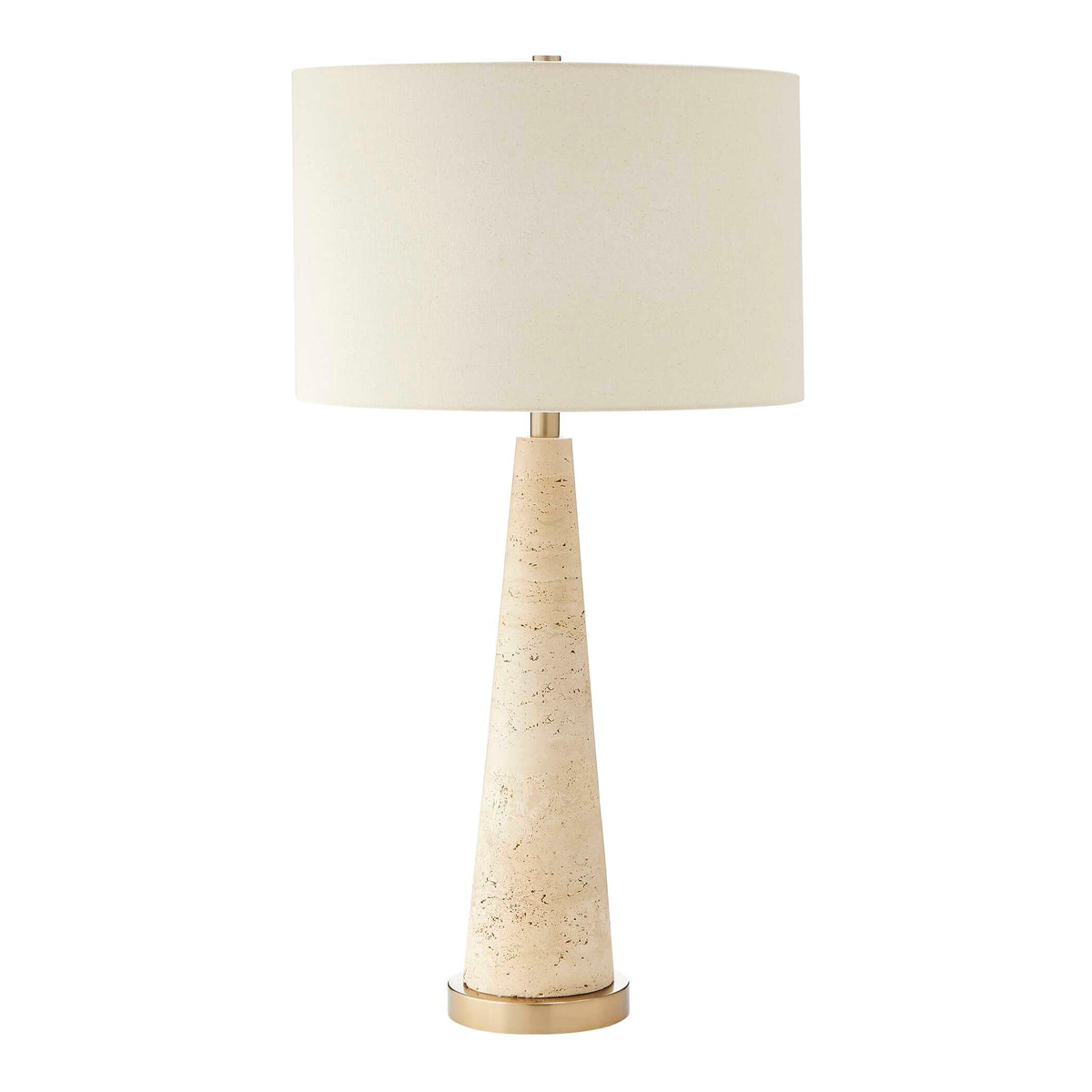 Perkins Brown Travertine Table Lamp - Ornate Home