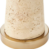 Perkins Brown Travertine Table Lamp - Ornate Home