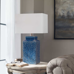 Pero Sapphire Blue Lamp - Ornate Home