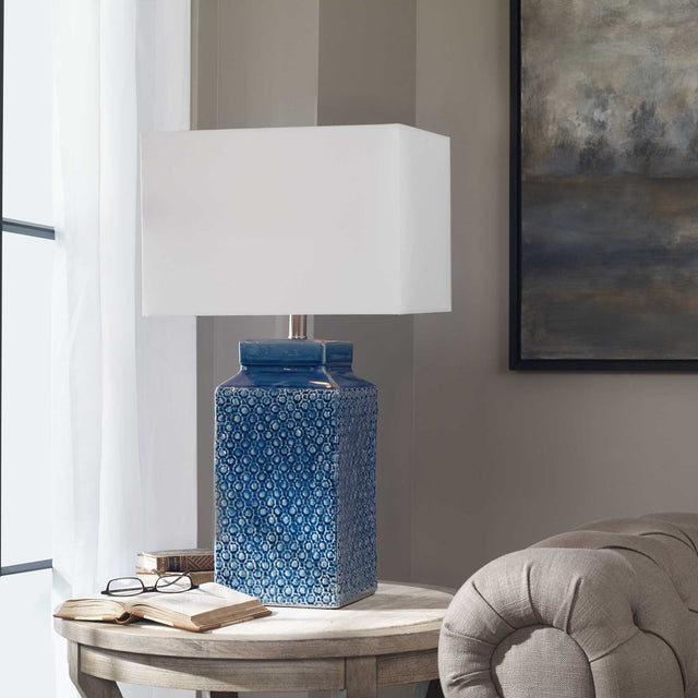 Pero Sapphire Blue Lamp - Ornate Home