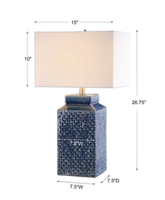 Pero Sapphire Blue Lamp - Ornate Home