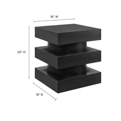 Perpetuate Black Totem End Table - Ornate Home