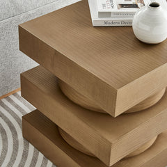 Perpetuate Caramel Ash Totem End Table - Ornate Home
