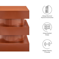 Perpetuate Cayenne Totem End Table - Ornate Home