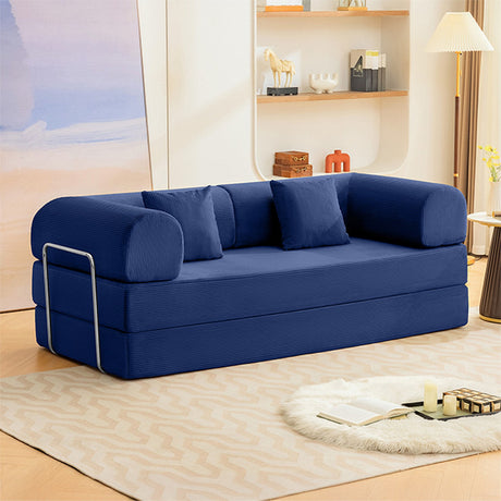 Perri Blue 79" Compressed Sofa - Ornate Home