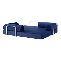 Perri Blue 79" Compressed Sofa - Ornate Home
