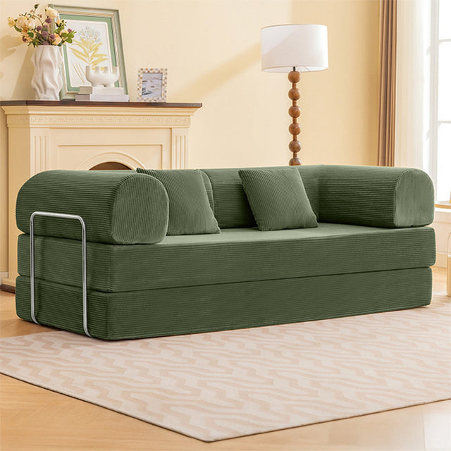 Perri Olive Green 79" Compressed Sofa - Ornate Home
