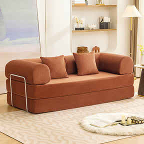 Perri Rustic Brown 79" Compressed Sofa - Ornate Home