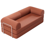 Perri Rustic Brown 79" Compressed Sofa - Ornate Home