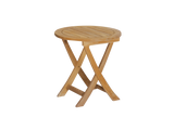 Perrie Round Teak Outdoor Side Table - Ornate Home