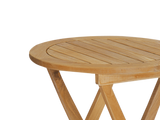 Perrie Round Teak Outdoor Side Table - Ornate Home