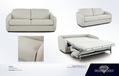 Perry Light Grey Fabric Sleeper Sofa - Ornate Home