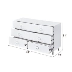 Perse White Dresser - Ornate Home
