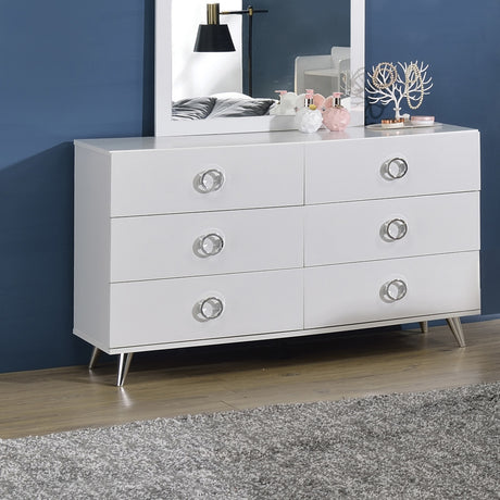 Perse White Dresser - Ornate Home
