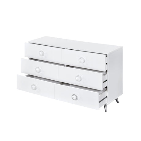 Perse White Dresser - Ornate Home