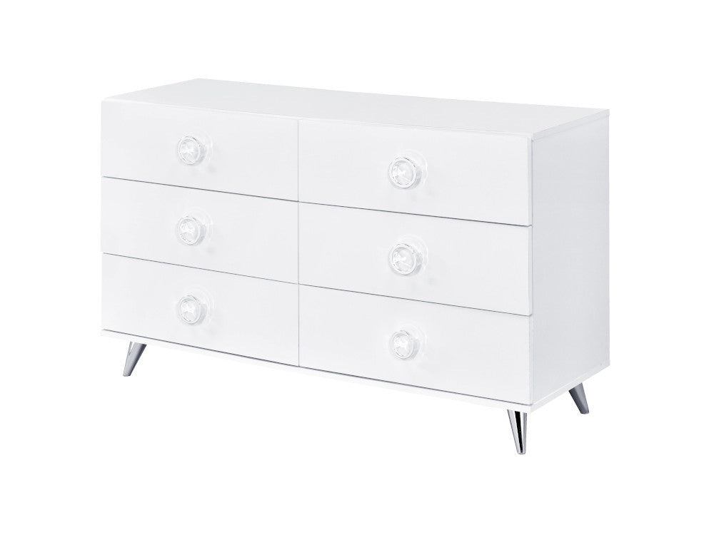 Perse White Dresser - Ornate Home