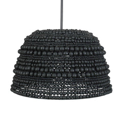 Persephone Black Bead 1 Light Pendant - Ornate Home