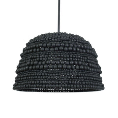 Persephone Black Bead 1 Light Pendant - Ornate Home
