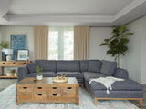 Persia Grey L Shape Sectional Sofa w/Chaise - Ornate Home