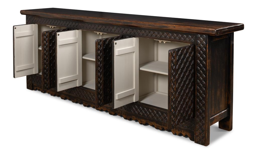 Persian Brown Sideboard - Ornate Home