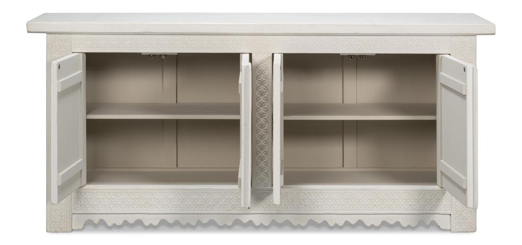 Persian White Sideboard - Ornate Home