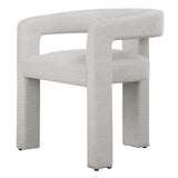 Perspective White Fabric Dining Chair - Ornate Home