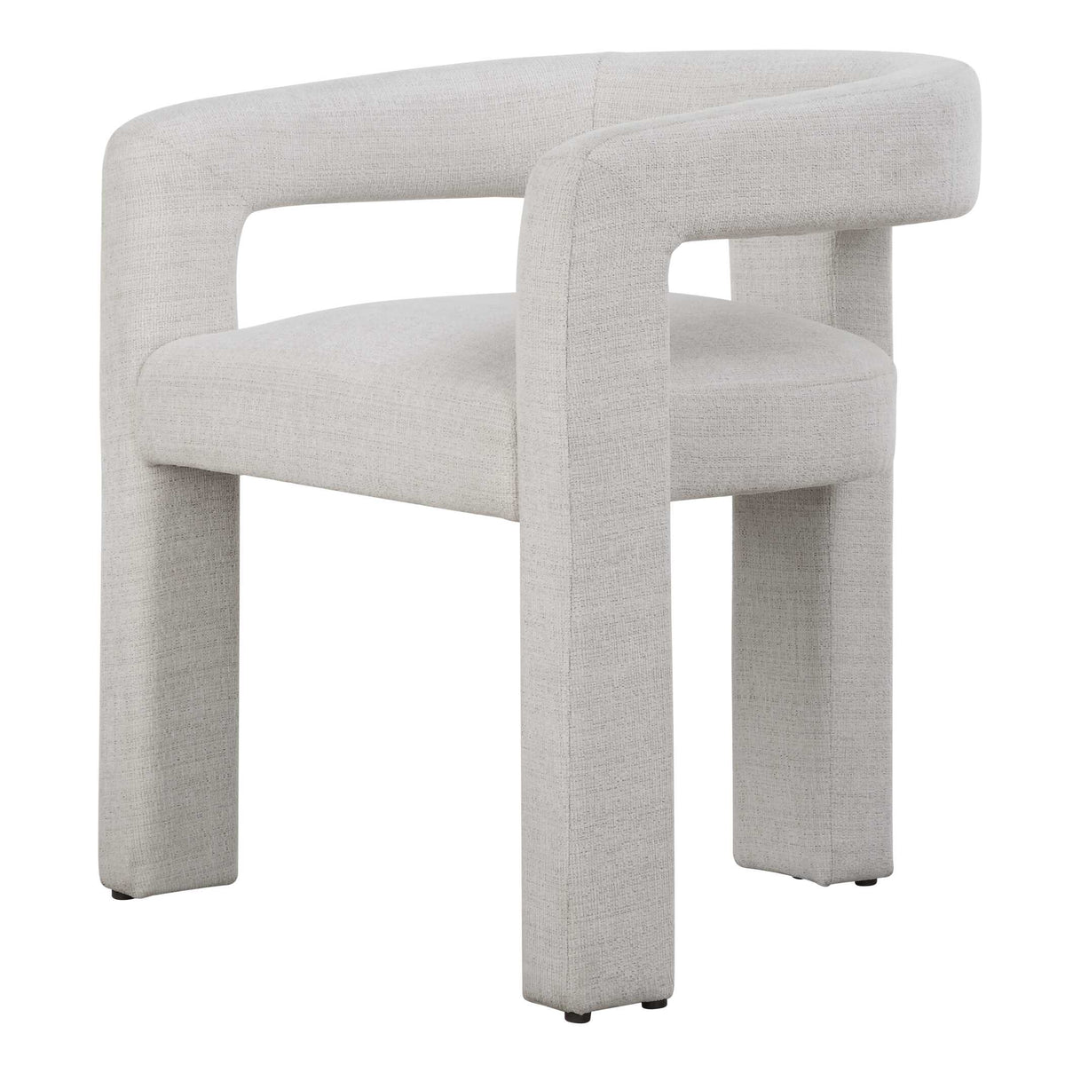 Perspective White Fabric Dining Chair - Ornate Home
