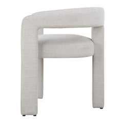 Perspective White Fabric Dining Chair - Ornate Home