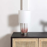 Pertek White Glass Table Lamp - Clearance - Ornate Home