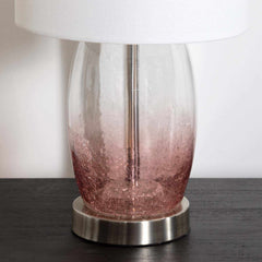 Pertek White Glass Table Lamp - Clearance - Ornate Home