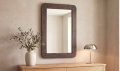Perth Brown Rectangular Mirror - Ornate Home