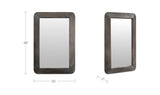 Perth Brown Rectangular Mirror - Ornate Home