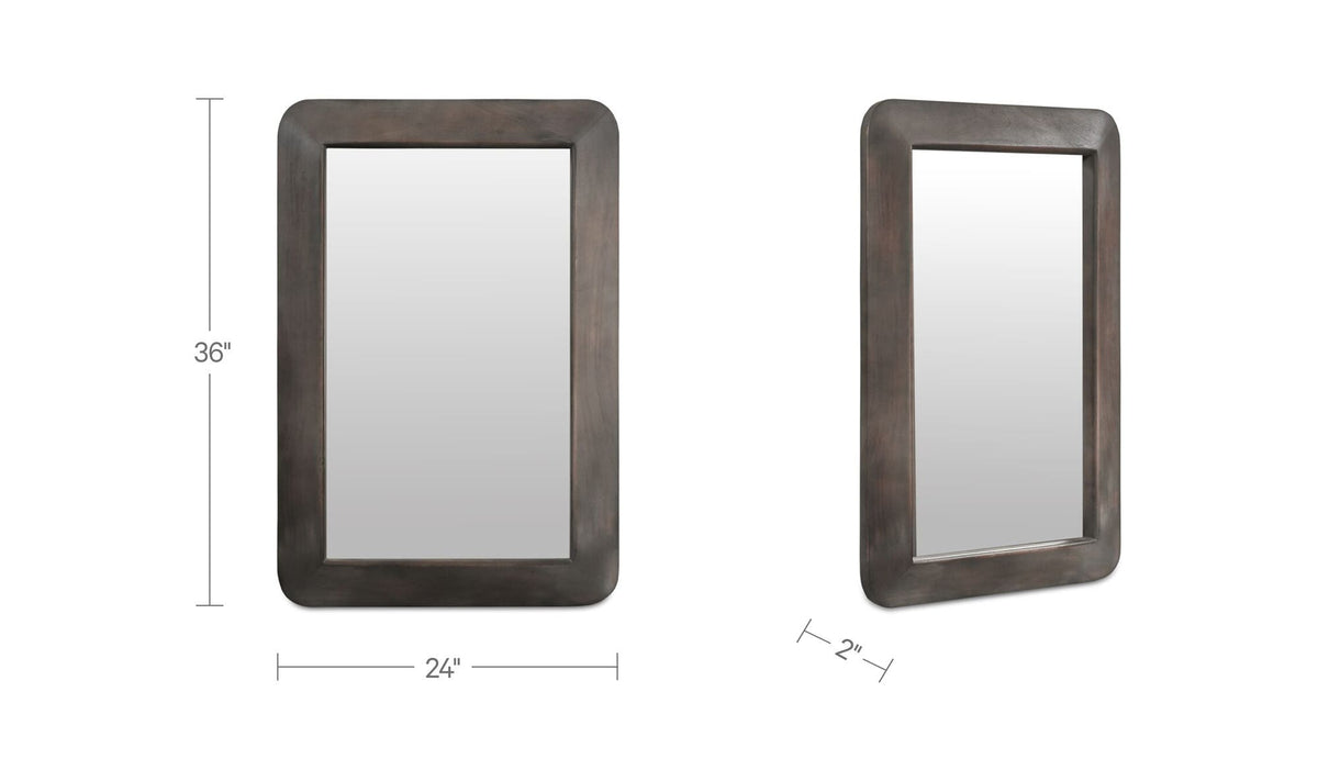 Perth Brown Rectangular Mirror - Ornate Home