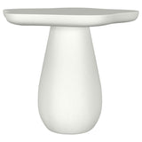 Perth Off White 17-inch Side Table with Cloud-Shaped Top - Ornate Home
