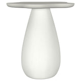 Perth Off White 20-inch Side Table with Cloud-Shaped Top - Ornate Home