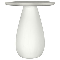 Perth Off White 20-inch Side Table with Cloud-Shaped Top - Ornate Home