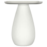 Perth Off White 20-inch Side Table with Cloud-Shaped Top - Ornate Home
